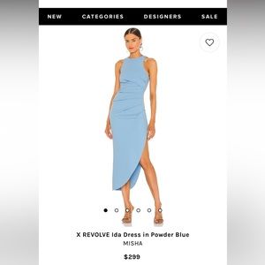 Revolve Misha Blue Dress